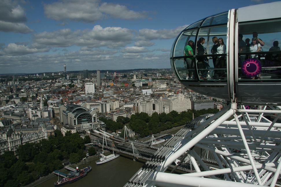 Blick auf London vom London Eye