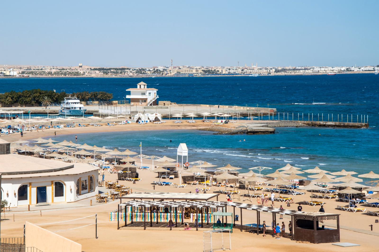 Strand und Hotelanlagen in Hurghada