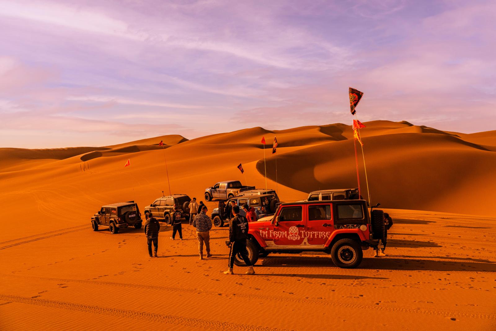 Familienfreundliche Wüstentour mit Geländewagen und Sanddünen
