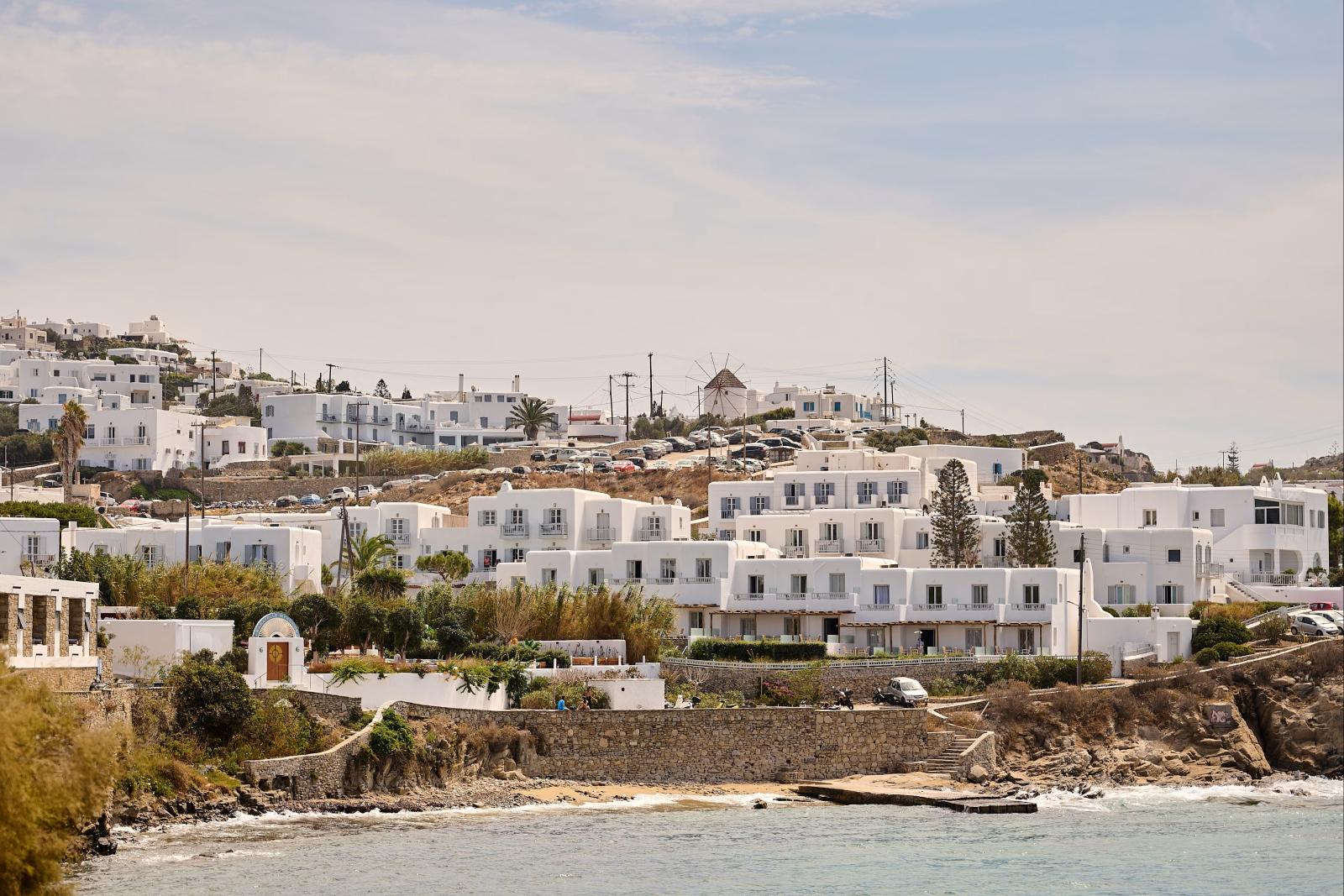 HOTEL MIT MEERBLICK AUF MYKONOS]