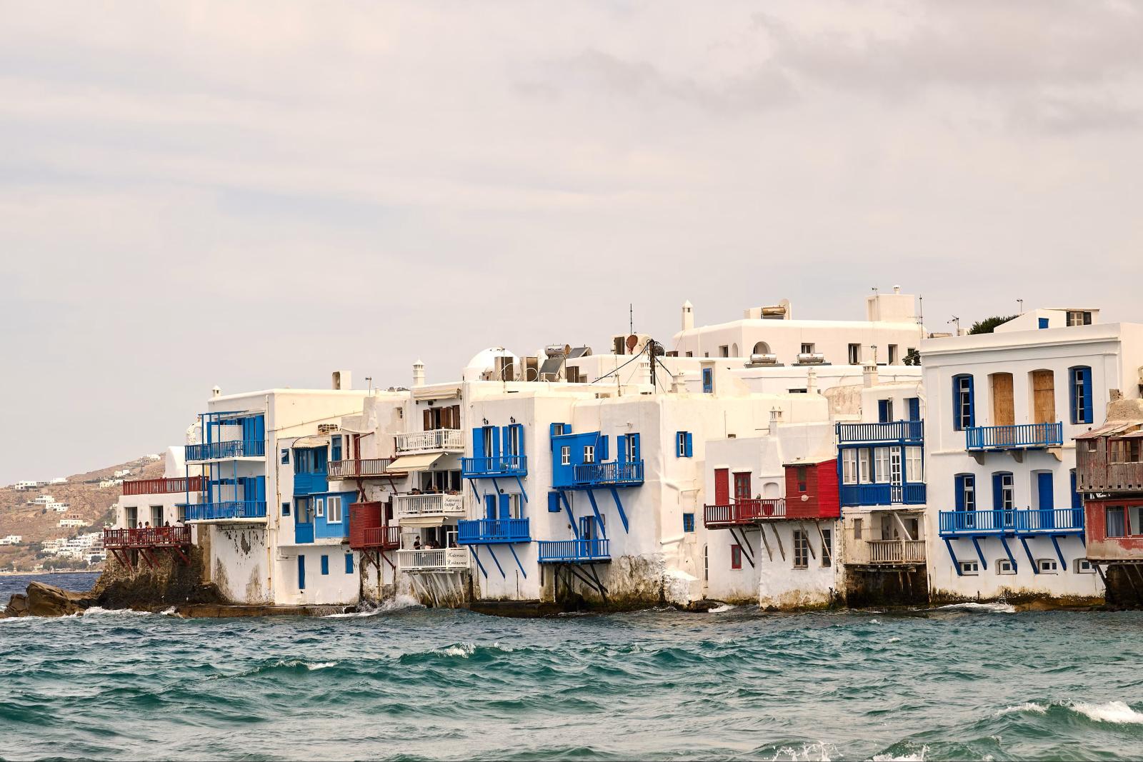 MYKONOS VON DER MEERESSEITE