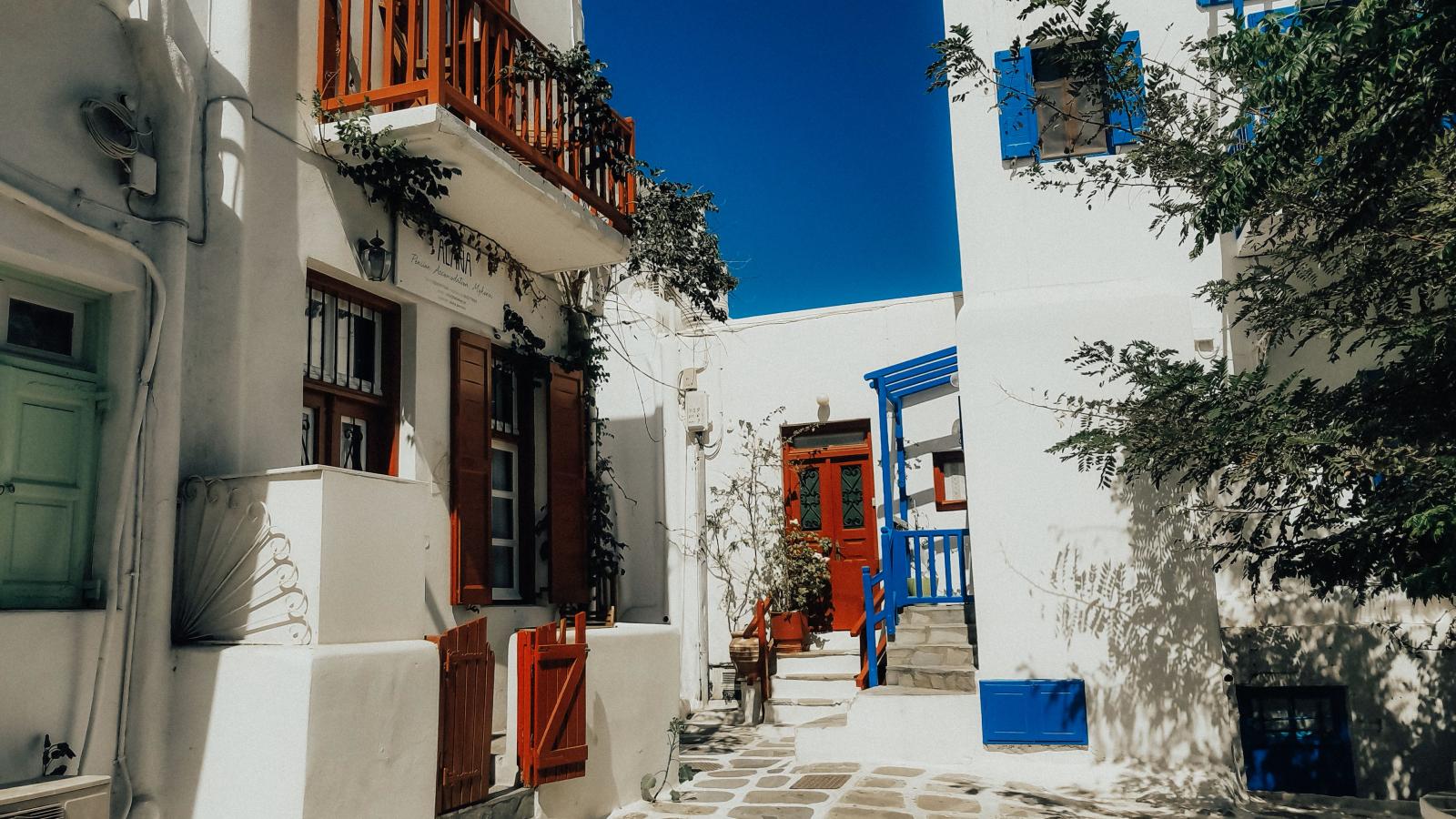Romantisches Hotel auf Mykonos