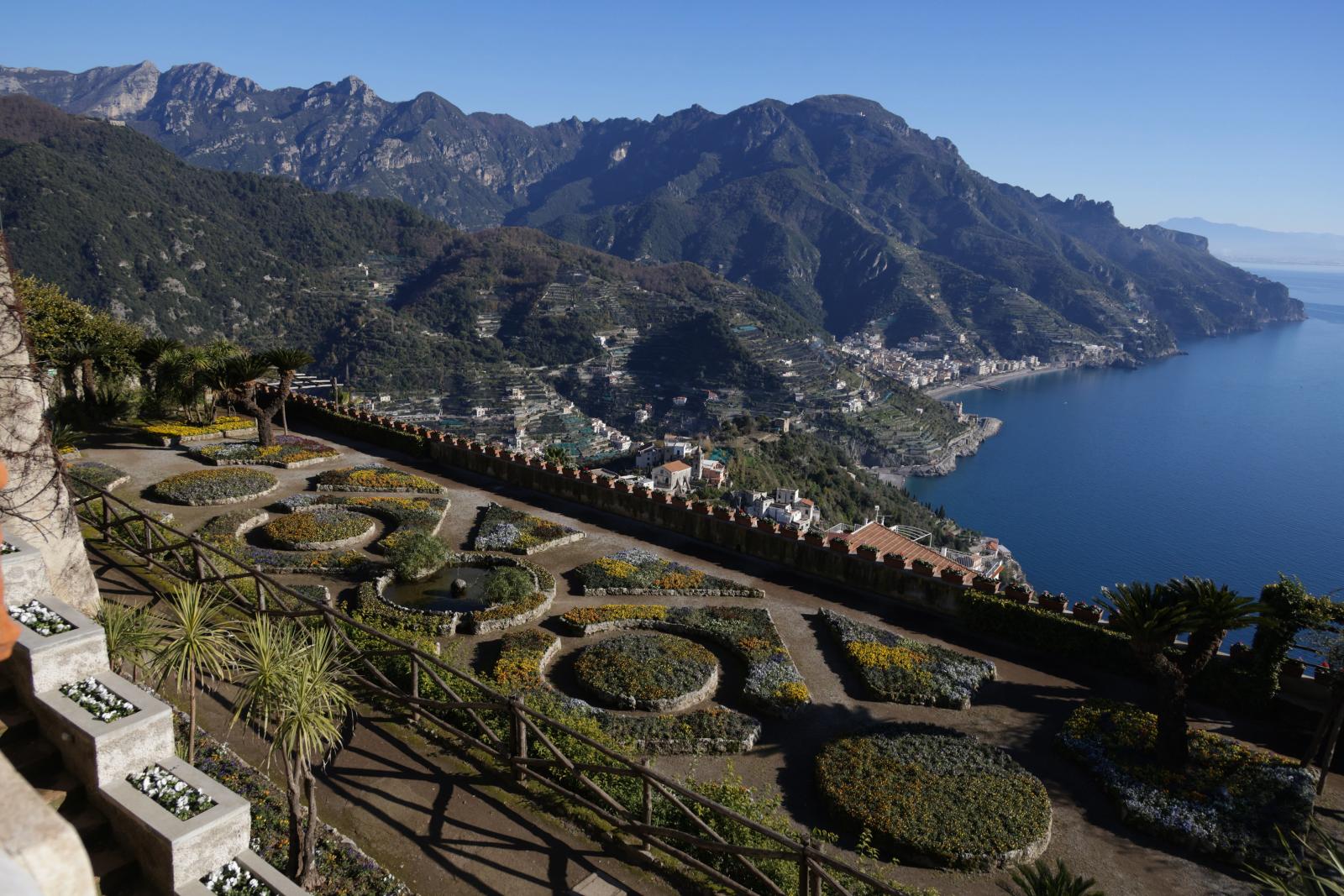 Aussicht von Ravello über die Amalfi-Küste
