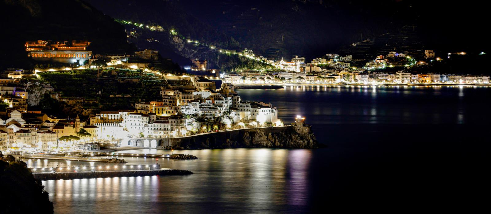 Amalfi-Küste im Abendlicht