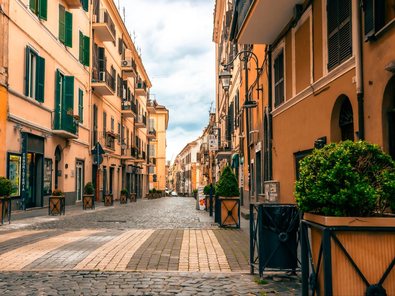 Gasse oder Piazza im Brera-Viertel