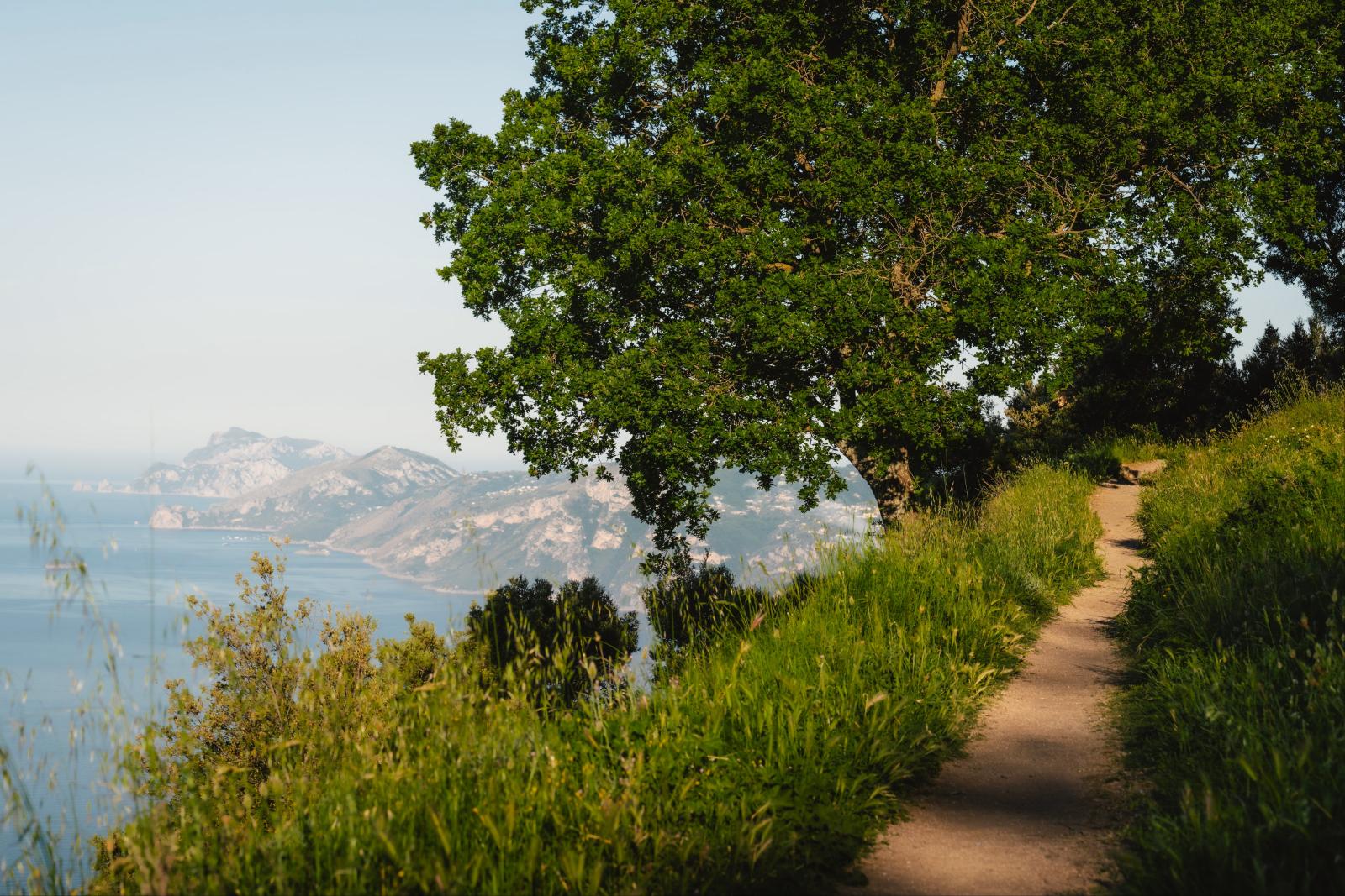 Wanderweg oberhalb der Amalfiküste