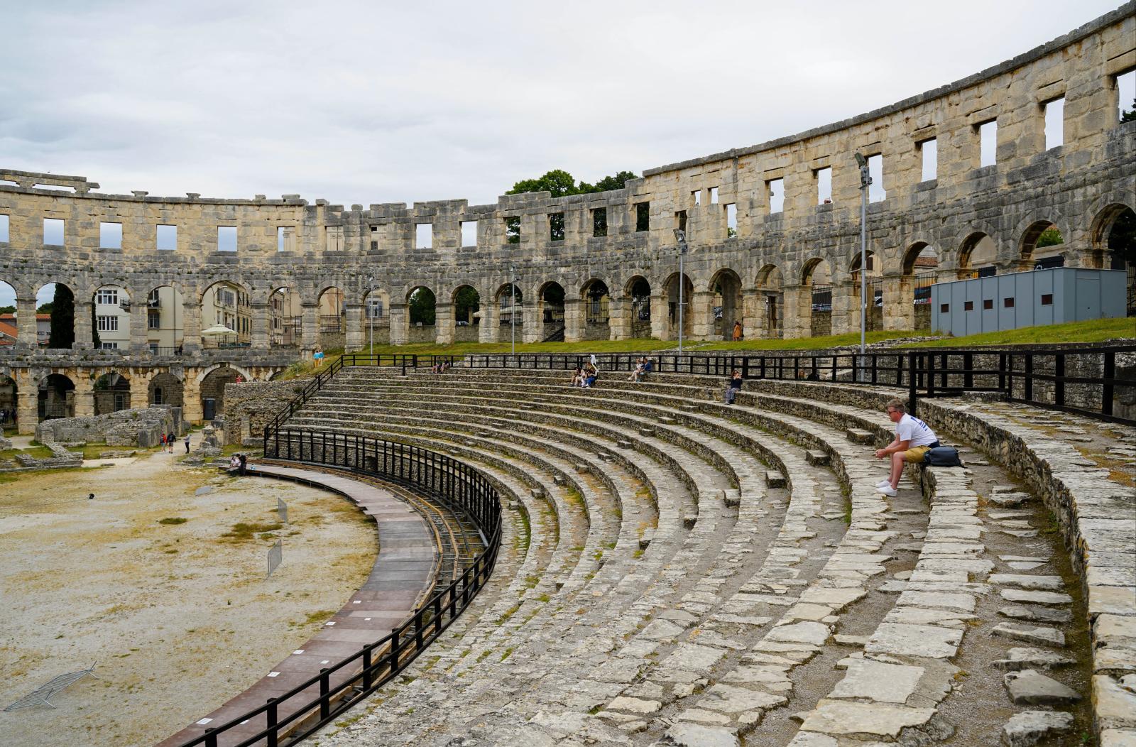 Römisches Amphitheater in Pula als historisches Highlight Istriens
