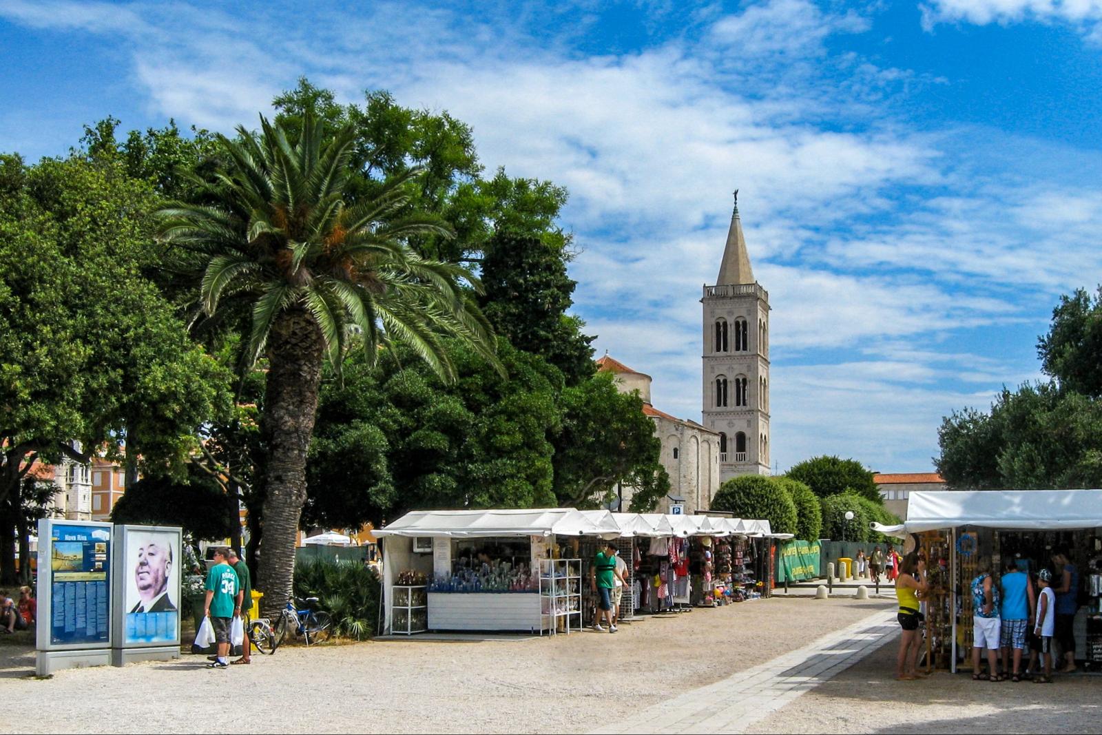 Historische Gassen und Plätze in der Altstadt von Zadar
