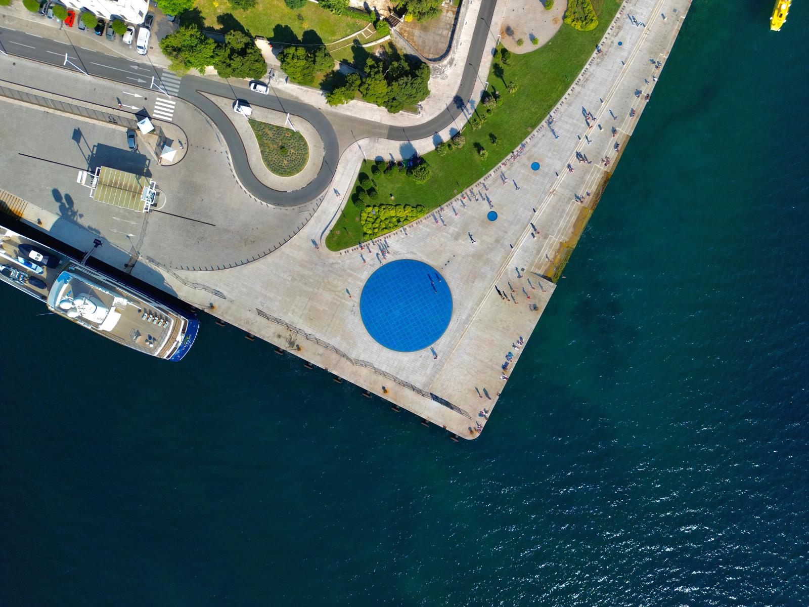 Meeresorgel an der Uferpromenade von Zadar