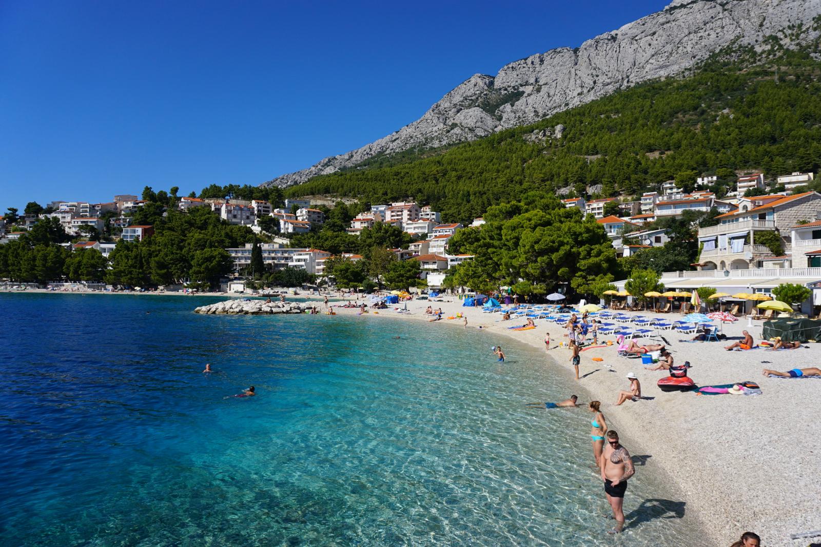 Baška Voda,makarska riviera mit strand,