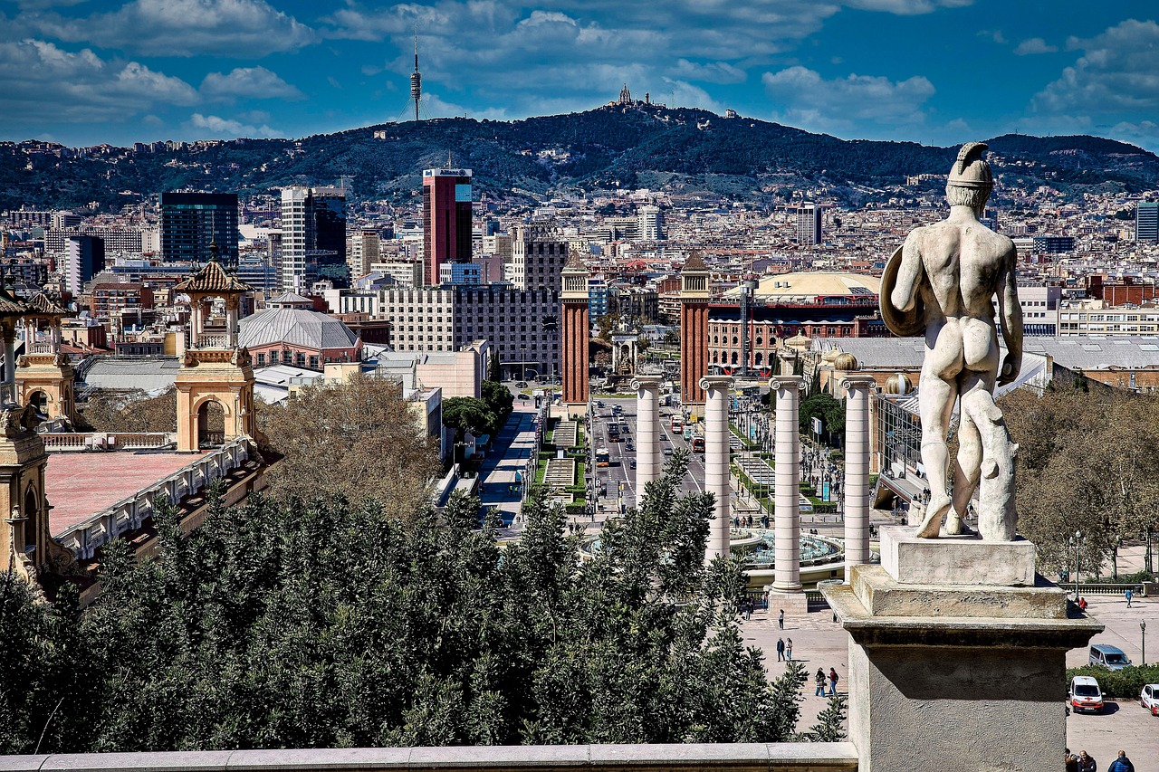 Montjuïc Barcelona Aussicht