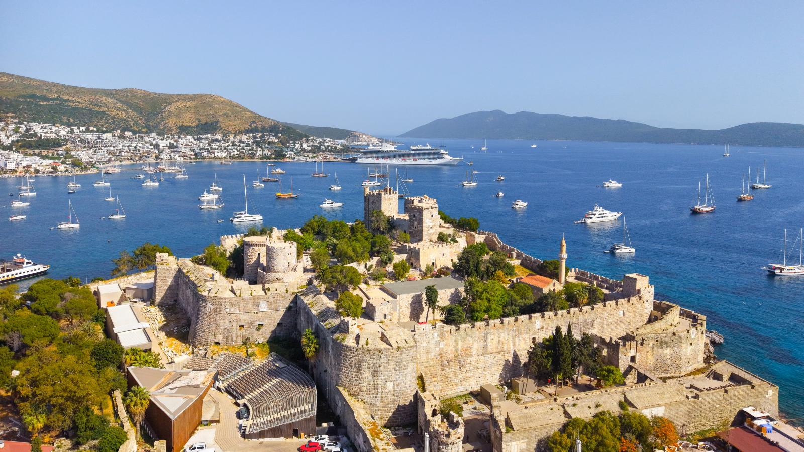 Burg von Bodrum an der türkischen Ägäis