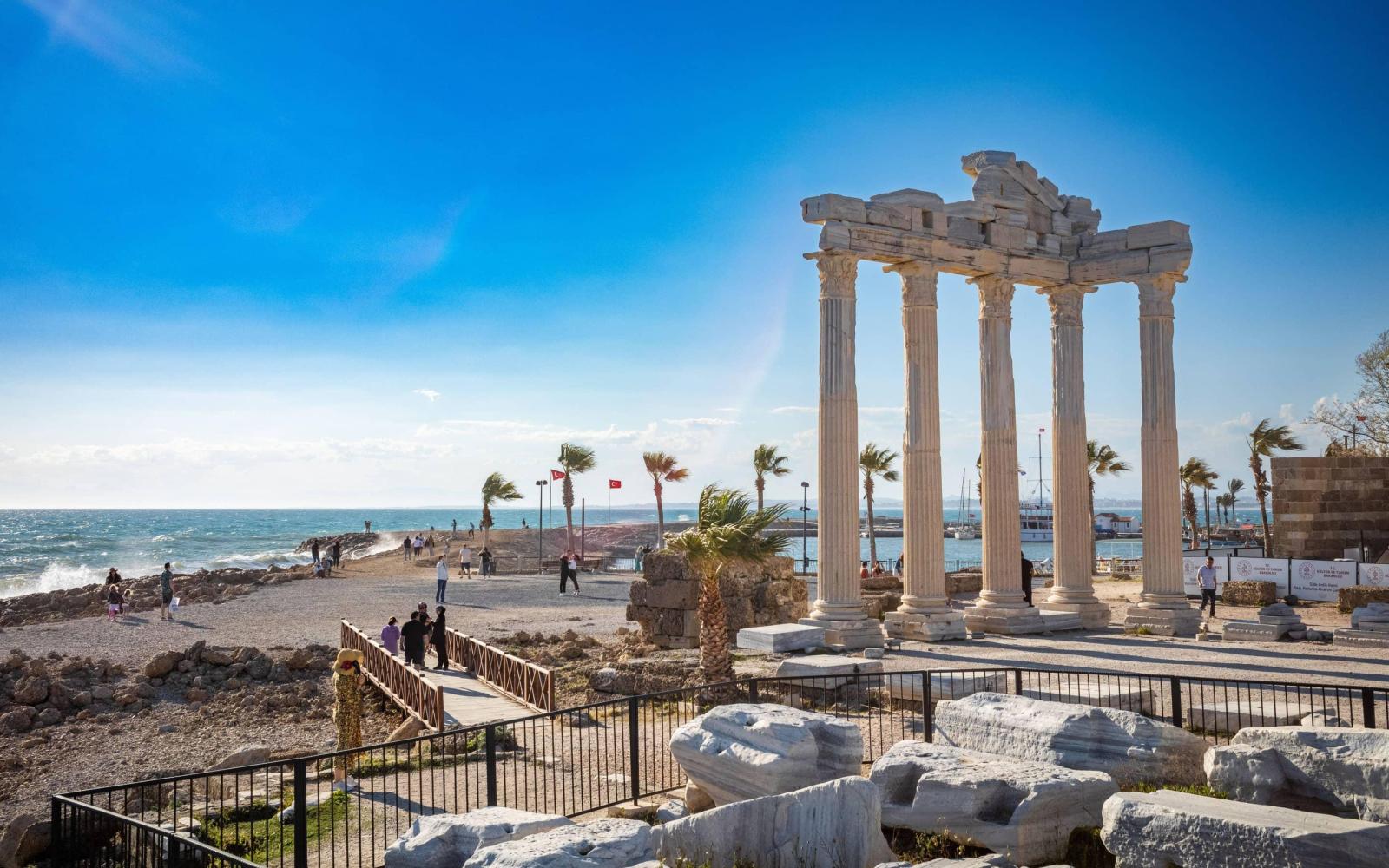 Sandstrand in Side Türkei