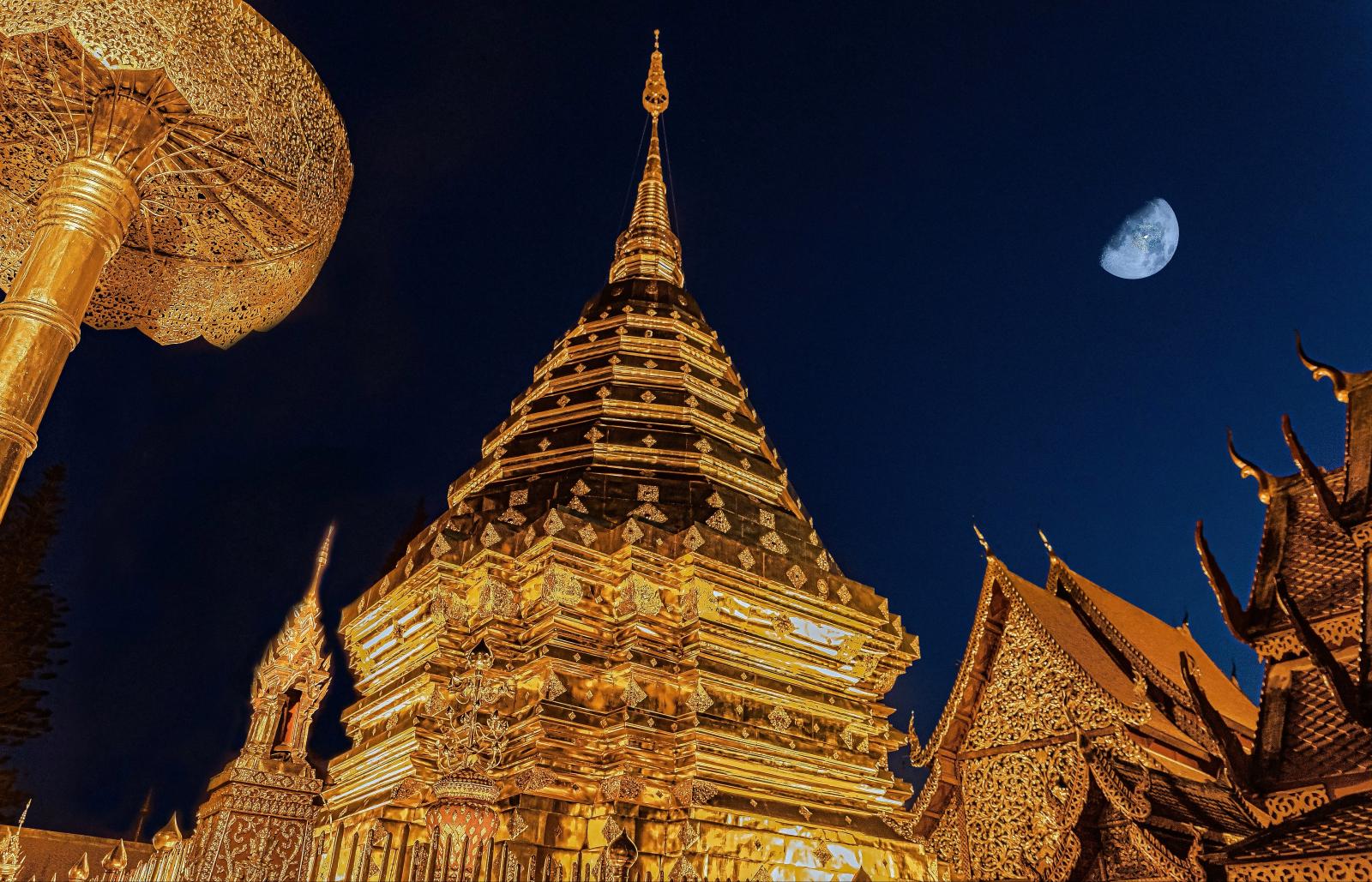 Wat Phra That Doi Suthep als bekanntes Ausflugsziel in Chiang Mai