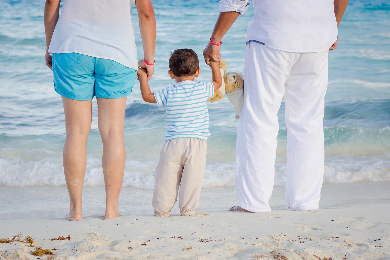 Familienurlaub am Sandstrand