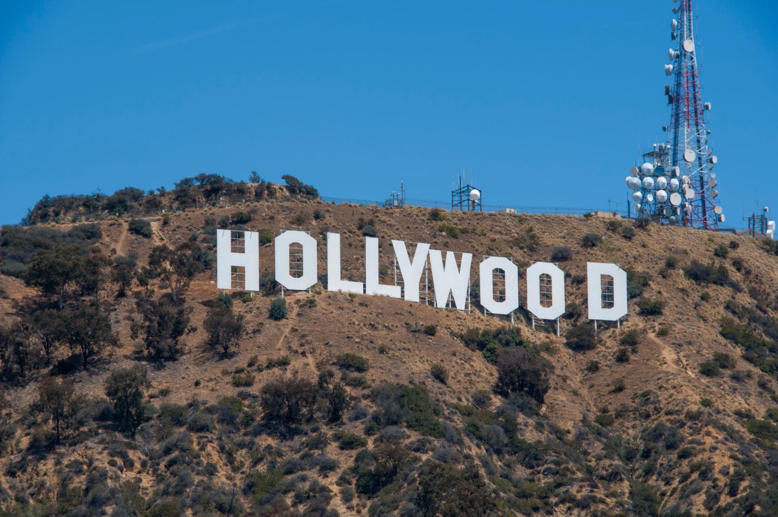 Skyline von Los Angeles und Hollywood Hills