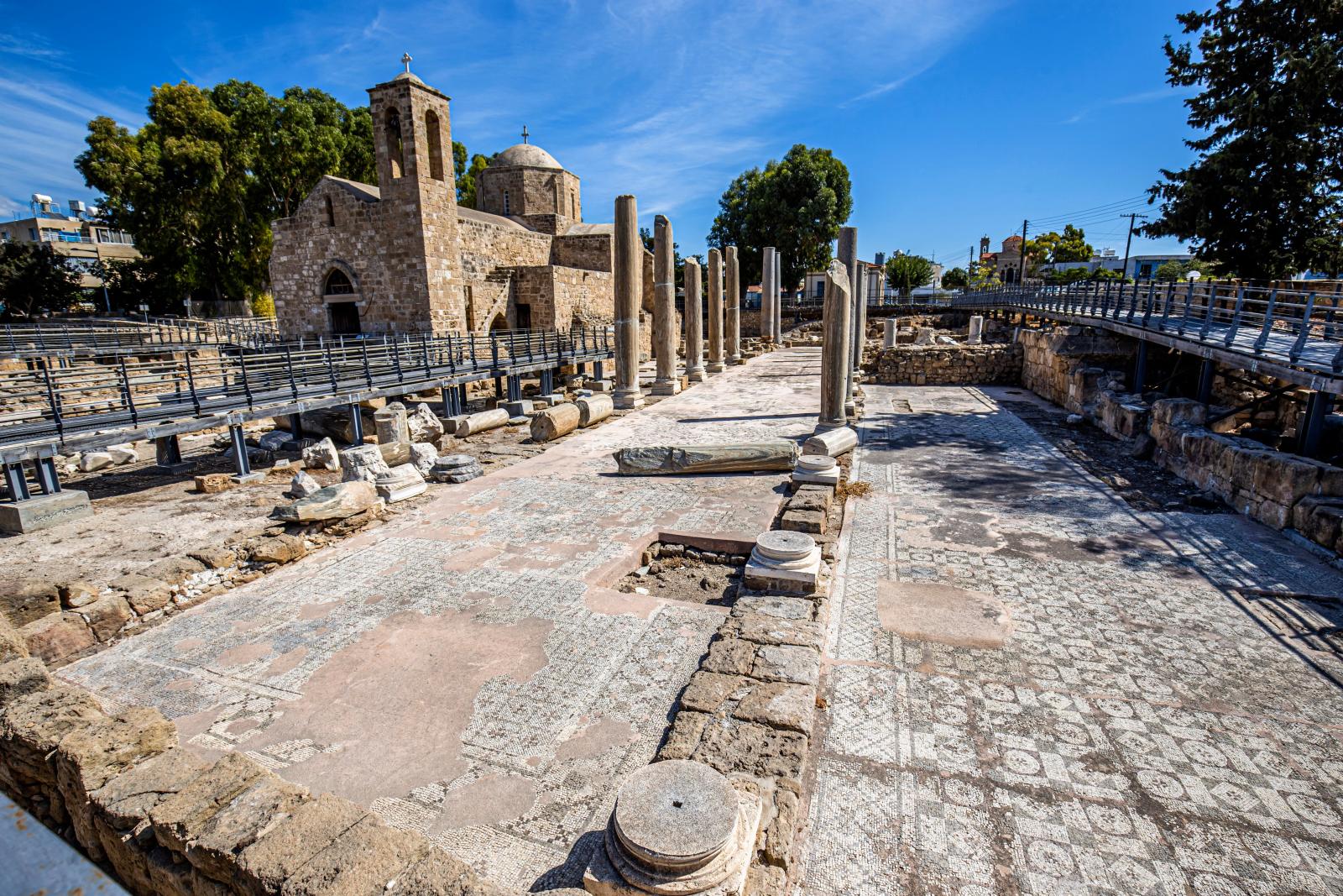 Antike Mosaike und archäologische Stätte in Paphos