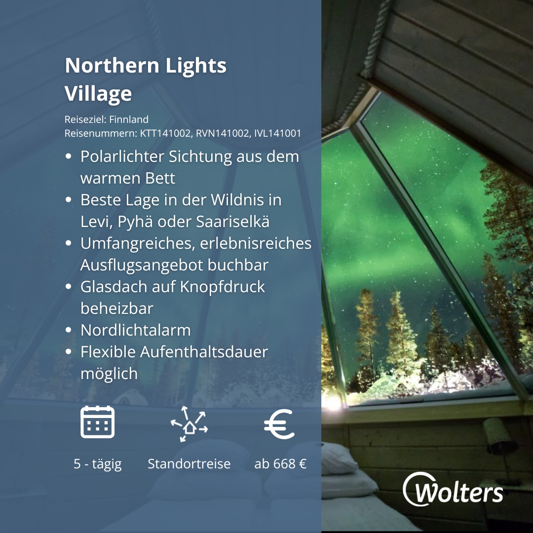 Wolters Nordlichter Reisen im FIRST REISEBÜRO am Opernhaus buchen