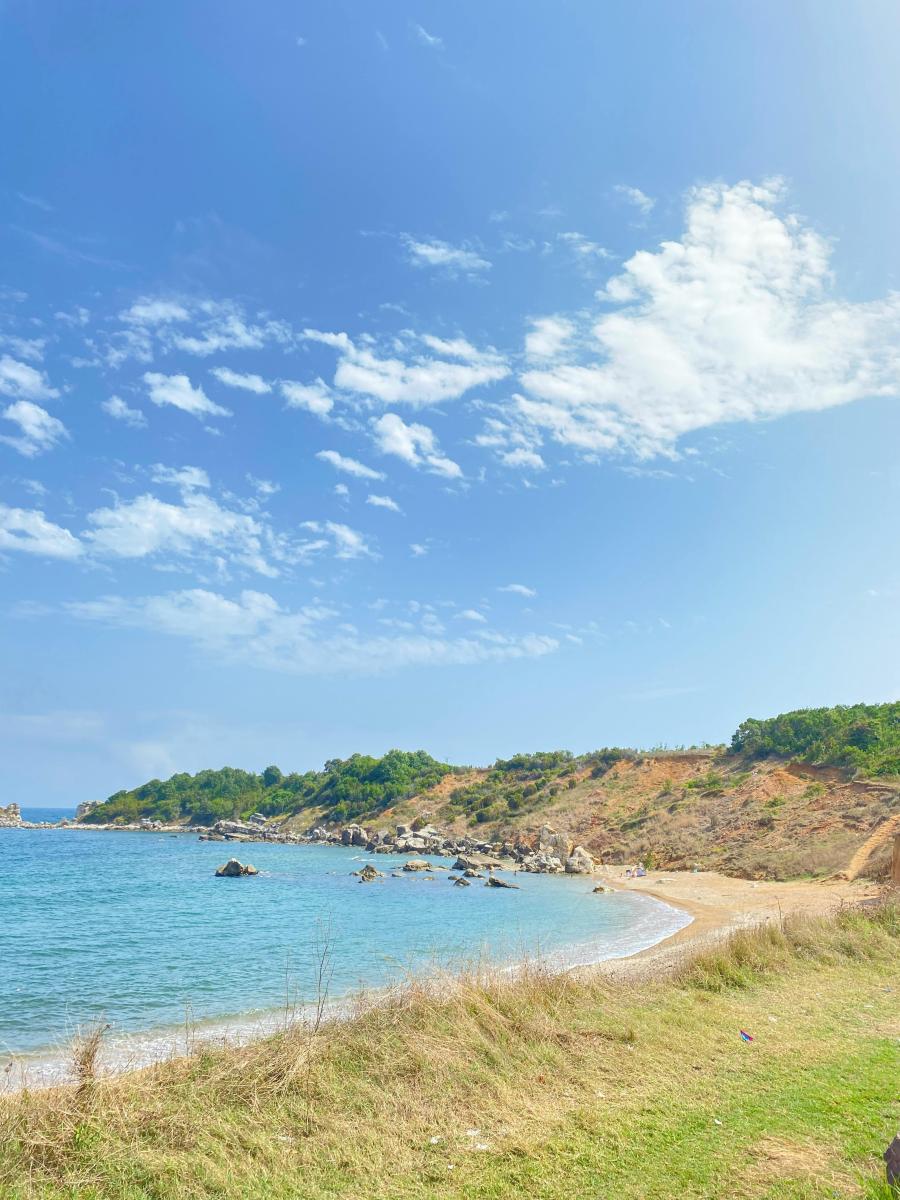 Chalkidiki Naturstrand Bucht und Meer