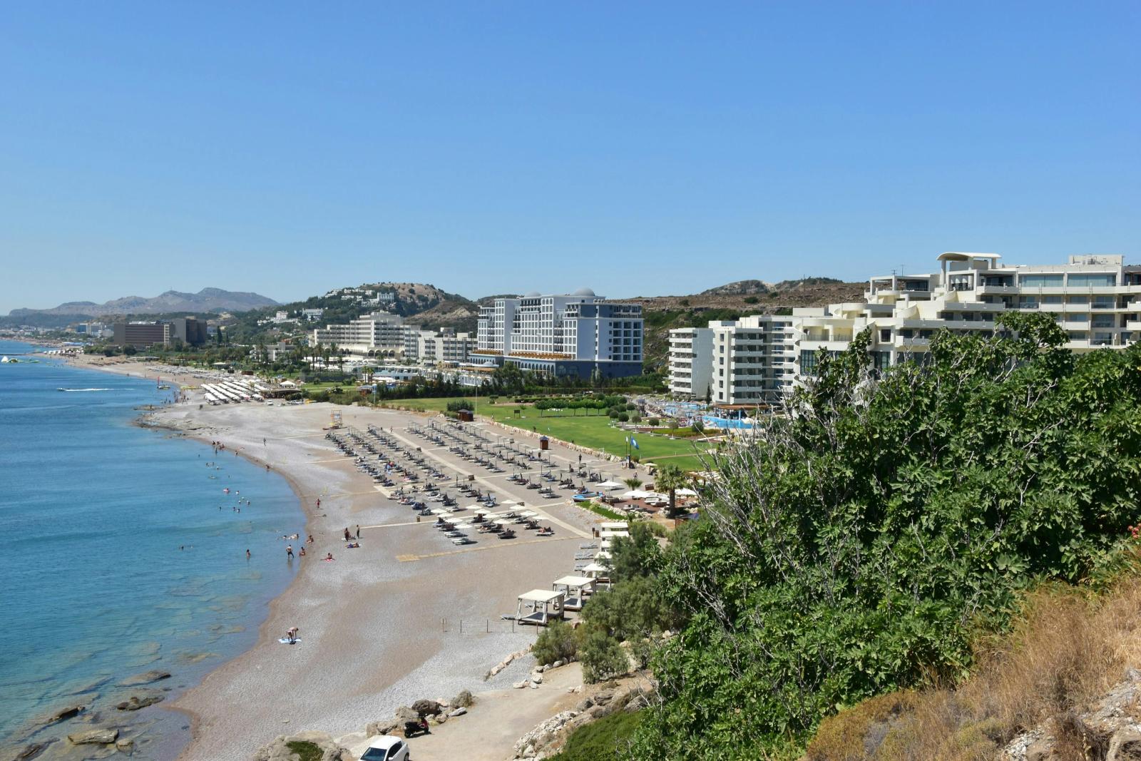 Kos Strand mit Hotels und Küste