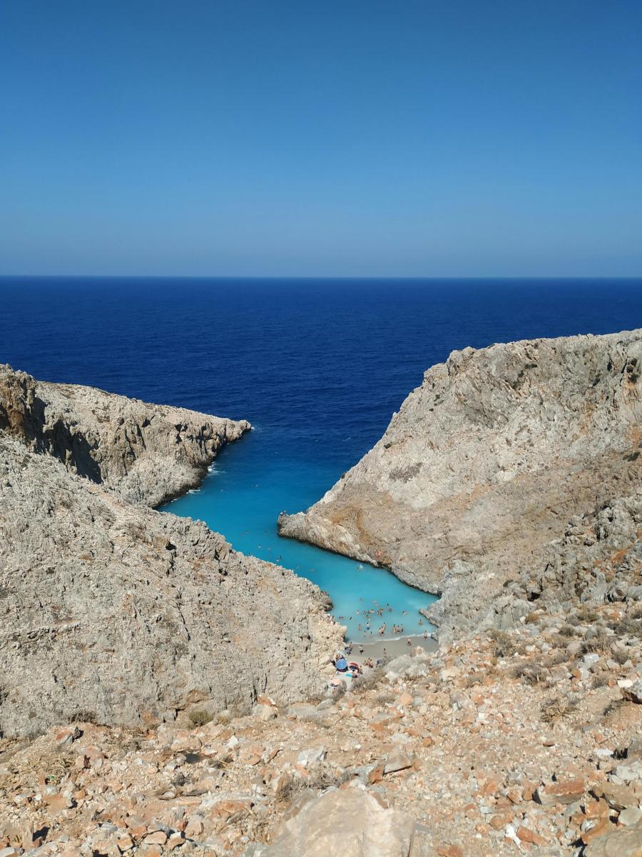 Kreta Seitan Limania Felsenbucht mit Meer