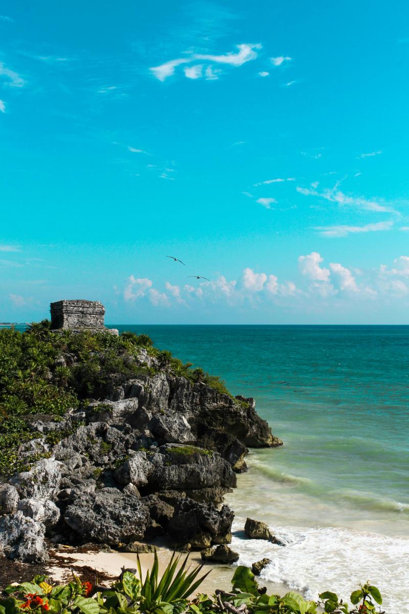 Mexiko Tulum Ruine an der Karibikküste